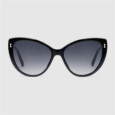 gucci cat-eye acetate sunglasses|gucci women's cat eye glasses.